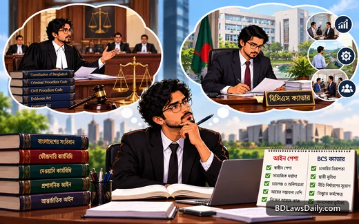আইন পড়েও কি BCS ক্যাডারে যাওয়া যুক্তিযুক্ত?