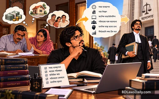 আইনজীবী হওয়ার প্রক্রিয়ায় পরিবারিক বা আর্থিক চাপ কীভাবে সামলানো সম্ভব?