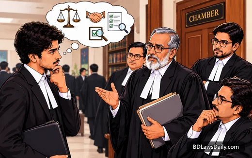 চেম্বারে যুক্ত হওয়ার আগে কোন সিনিয়র আইনজীবীকে বেছে নেবেন, তা কীভাবে ঠিক করবেন?