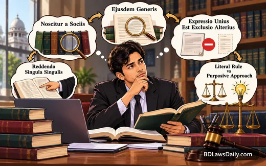 Ejusdem Generis, Noscitur a Sociis ও অন্যান্য ব্যাখ্যার সহায়ক নীতি: আইন পড়ার সময় শব্দের অর্থ কীভাবে ঠিক করবেন
