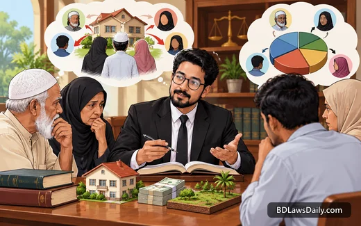 মুসলিম উত্তরাধিকারে আউল ও রাদ্দ: অংশ বেশি বা কম হলে সম্পত্তি কীভাবে ভাগ হয়, সমস্যাভিত্তিক উদাহরণসহ