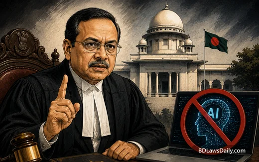 রায় লেখায় কৃত্রিম বুদ্ধিমত্তা ব্যবহার নিয়ে সতর্ক করলেন প্রধান বিচারপতি জুবায়ের রহমান চৌধুরী